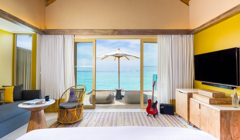 Hard Rock Hotel Maldives_Platinum_Overwater_Villa_Bed_